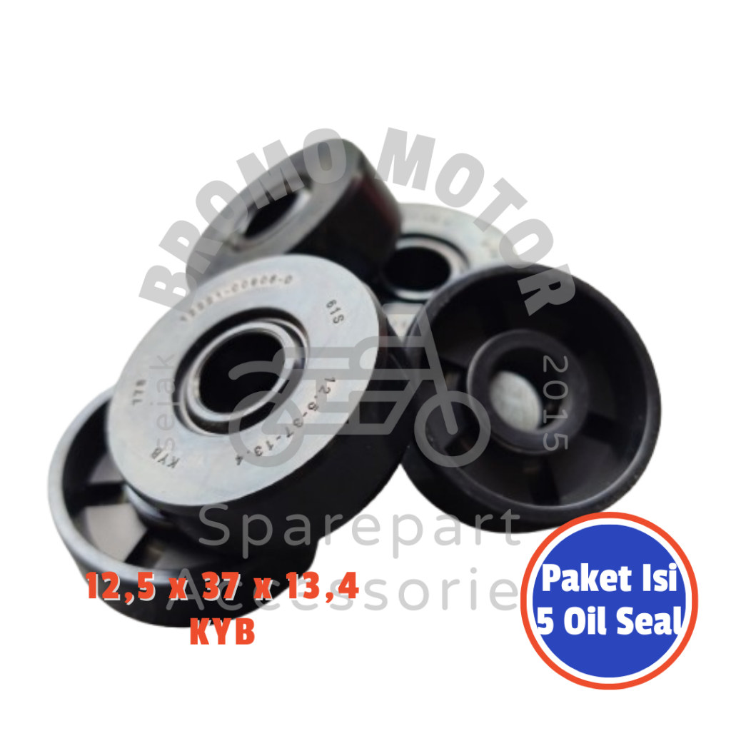 Paket Isi 5 PCS Oil Seal Shock Belakang Yamaha Vixion Jupiter MX R15 FZ150i Scorpio Satria FU 12,5 3