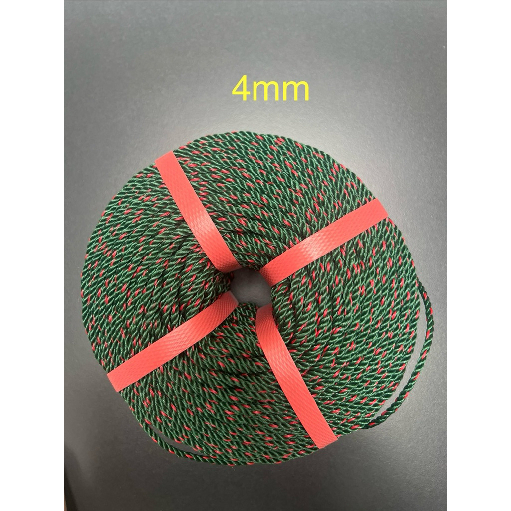 

TALI TAMBANG PE 4mm PER ROLL / TALI TAMPAR / TALI KONSTRUKSI / TALI JEMURAN