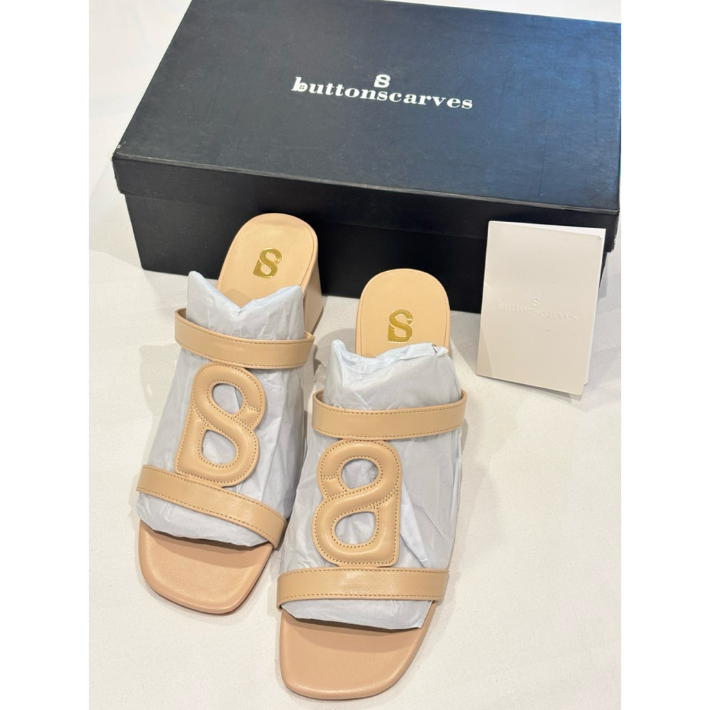 NEW Kefi Heels Nude Buttonscarves