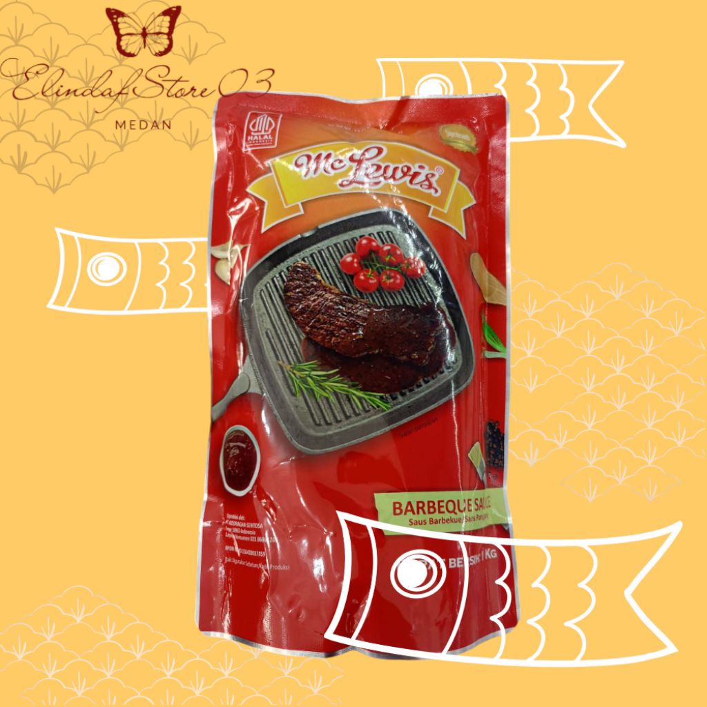 

McLewis Barbeque Sauce | Hot Spicy Barbeque Saus Barbeque 1 kg Halal