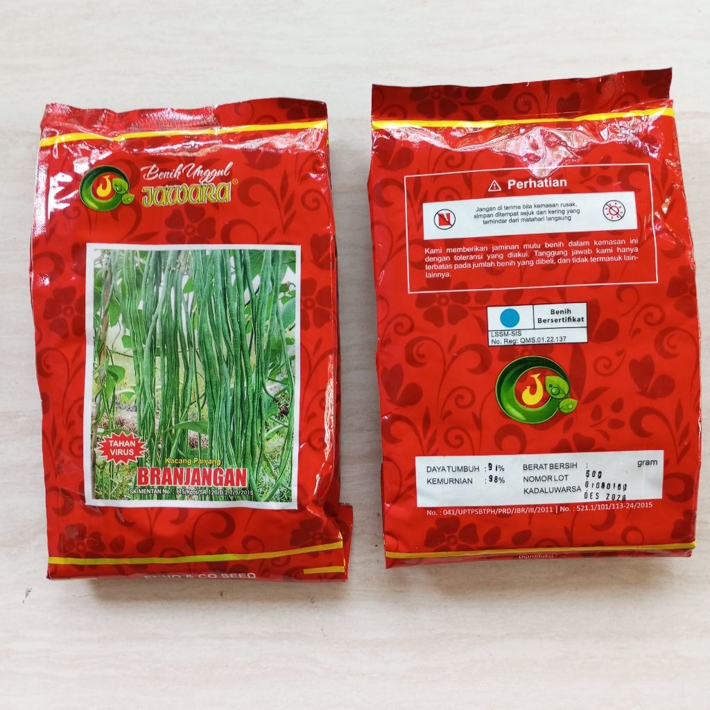 bibit unggul jawara kacang panjang branjangan