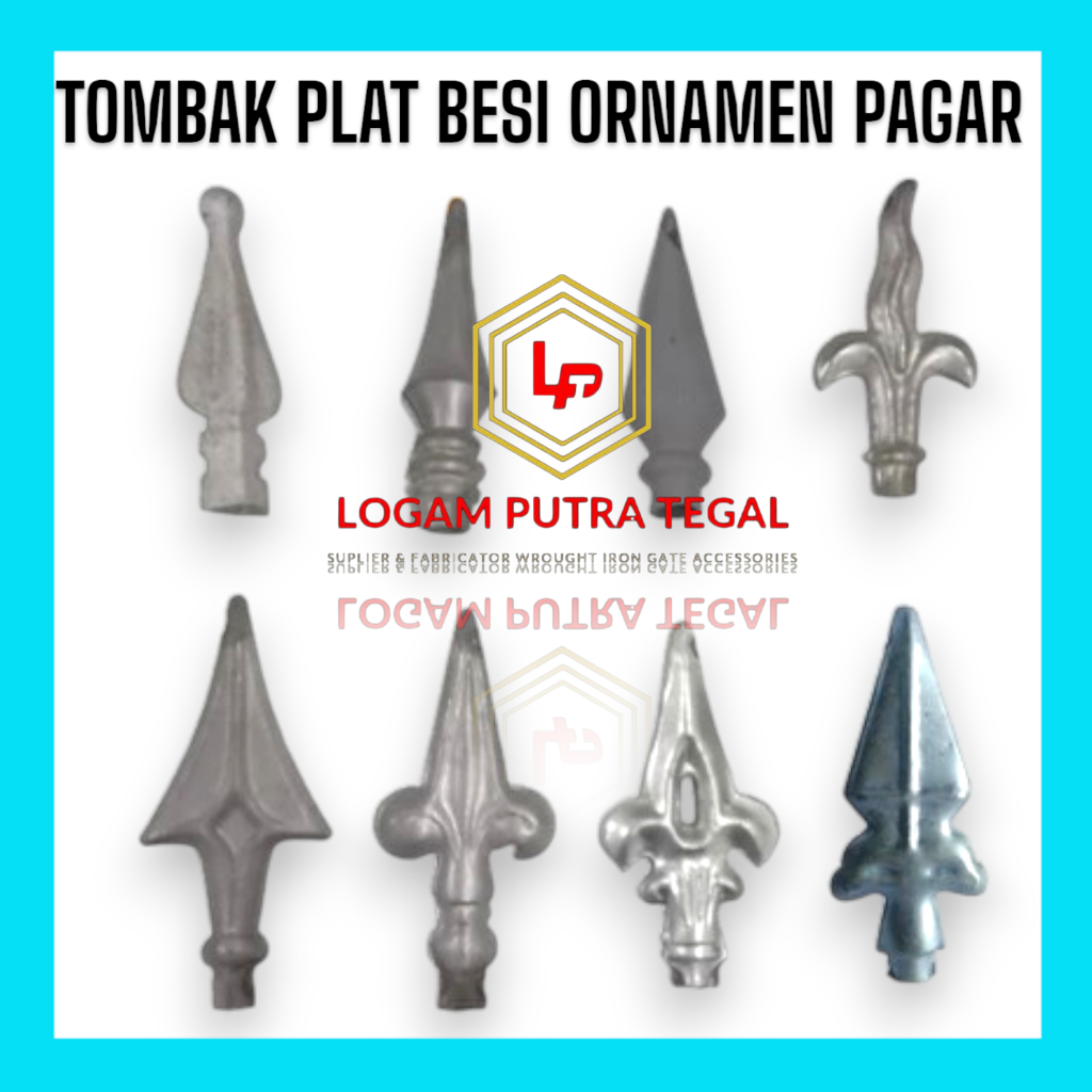 Tombak pagar aksesoris ornamen pagar besi | aksesoris tombak plat