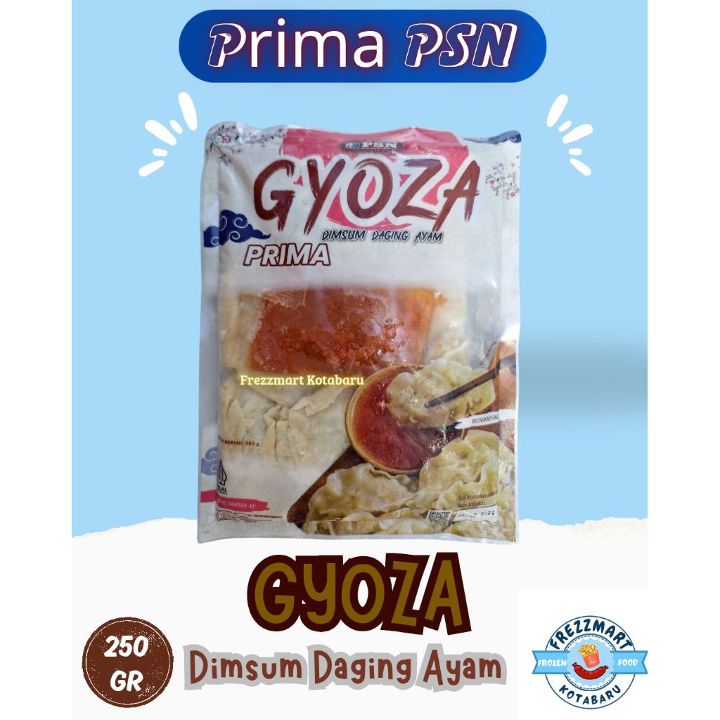 

Gyoza Prima PSN Dimsum Daging Ayam Beku Frozen Food Fresh Frezzmart Kotabaru