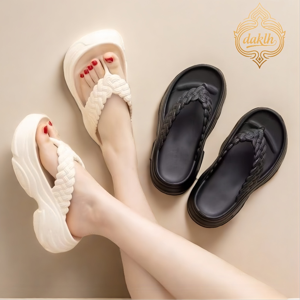 Daklh sandal jepit sandal wanita sandal wanita terbaru 2025 tinggi sandal wanita sandal karet wanita