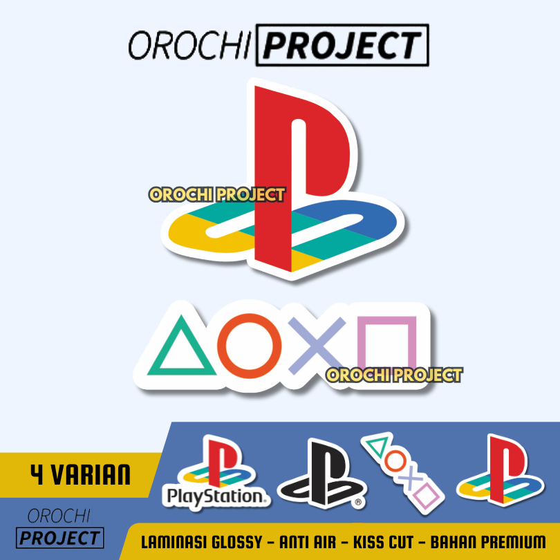 

Sticker Stiker Logo PS PlayStation Vinyl Glossy Anti Air HP Laptop Tumbler Motor Helm