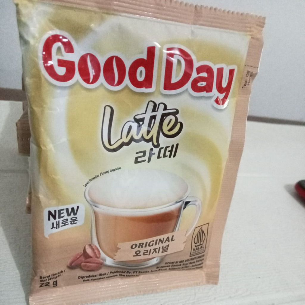 

GOOD DAY LATTE ORIGINAL 22g per 1 sachet