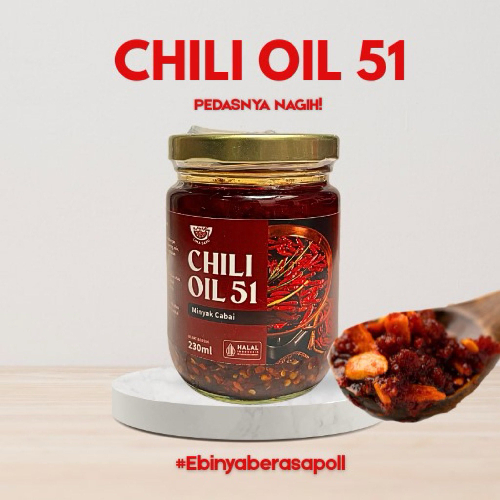 

Chili Oil 51 - Minyak cabai 230gr