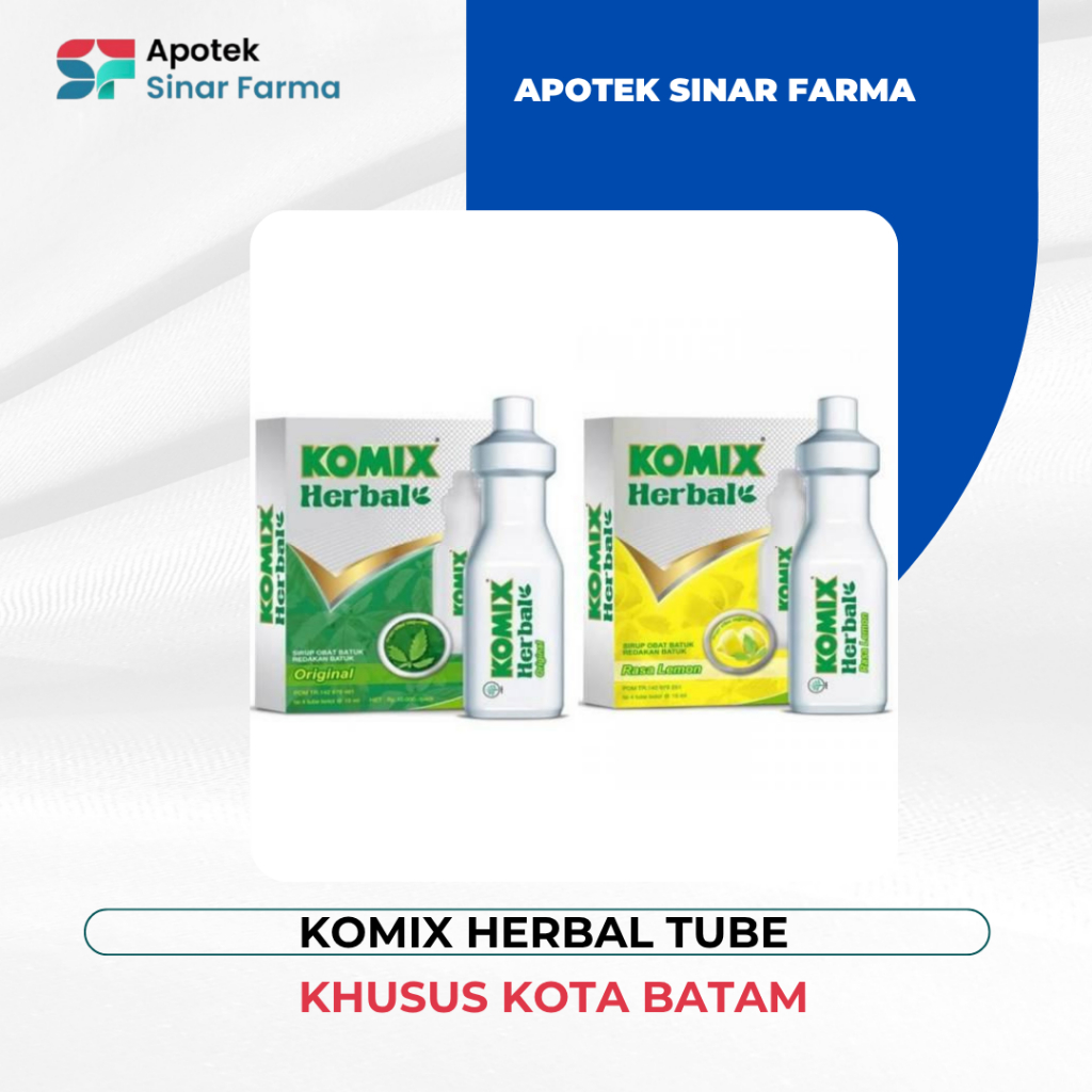 komix herbal tube / komix herbal lemon / komix herbal isi 4 tube 1 box