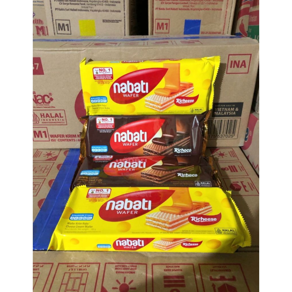 

Nabati wafer 110 gr 1 Dus isi 24 pcs