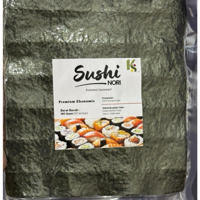 

Nori Sushi Premium Ekonomis Tebal 50 lembar 140 gram Nori Termurah