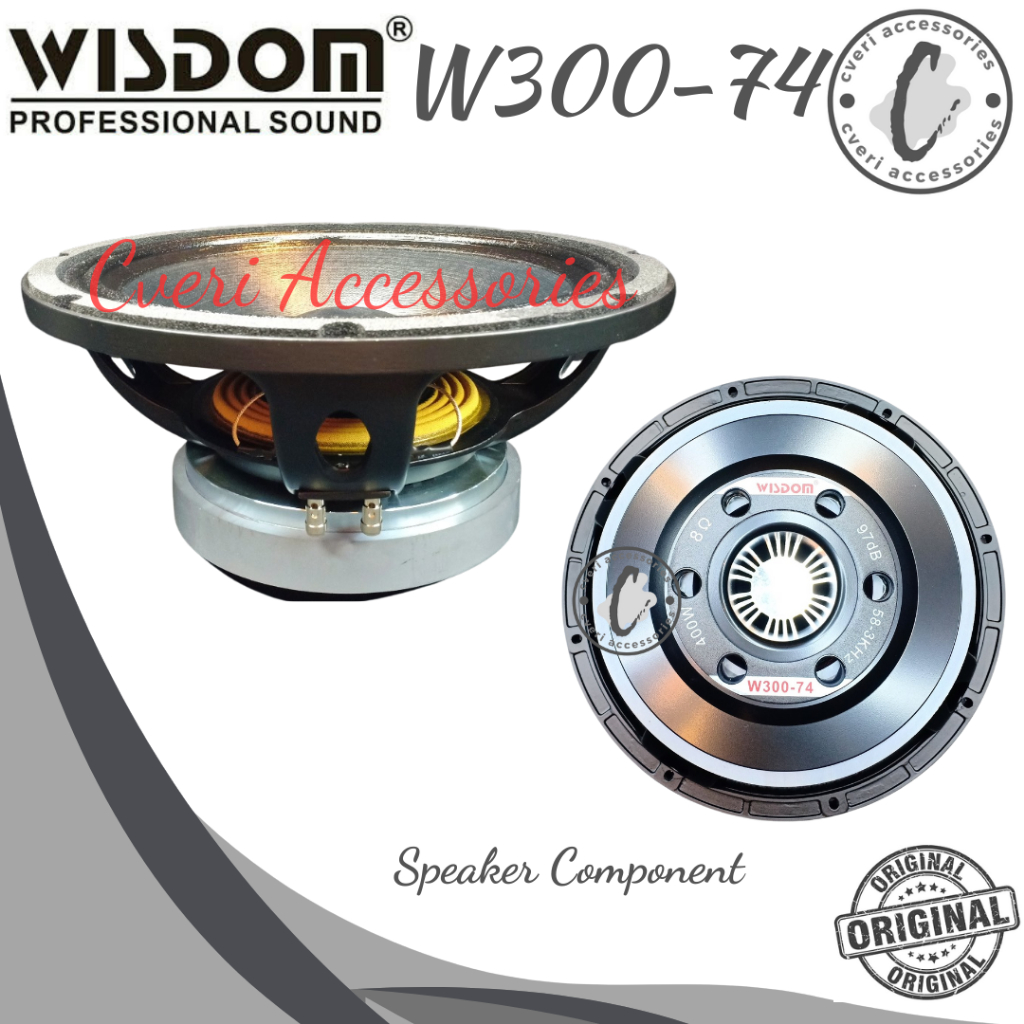 Wisdom W30074 Speaker Component Original Wisdom W300-74 W-30074
