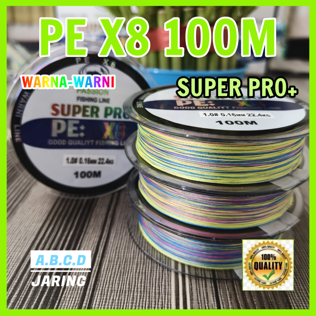 senar pe X8 TOP leader 100meter kuat halus cocock buat casting senar pe x8 multico-POSSION