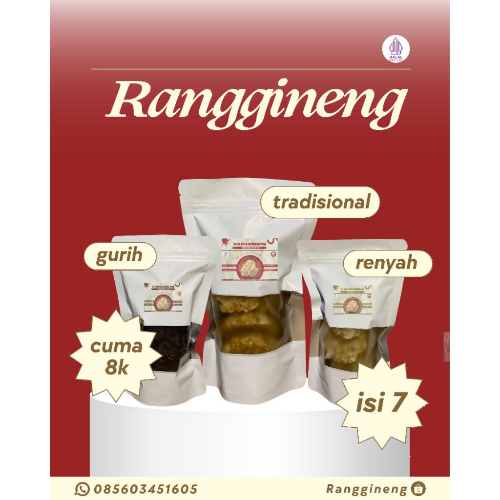 

Renggineng - Rengginang Enak Gurih dan Renyah