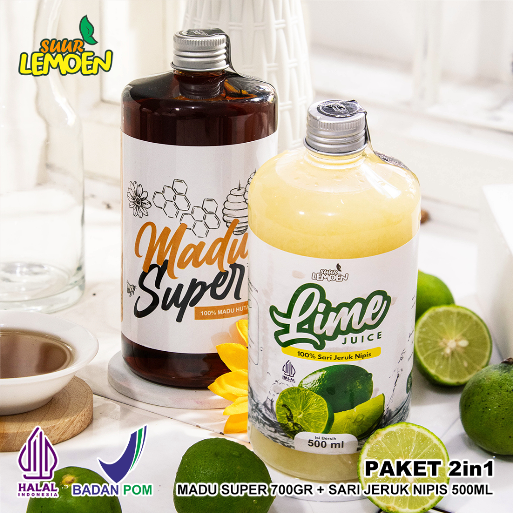 

Suur Lemoen Paket Bundling Sari NIpis 500ml Murni+ Madu Hutan Murni 700 gr Asli 100%