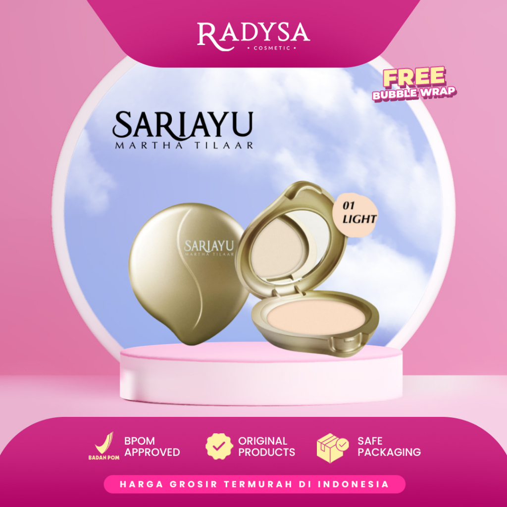 𝐑𝐀𝐃𝐘𝐒𝐀 - Sari Ayu Two Way Cake / Bedak Padat & Refill SPF 15 Sariayu / gold