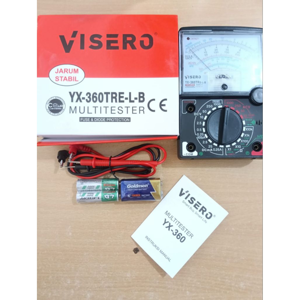 Avometer Analog Multitester Multitester 360TRE Merek Visero