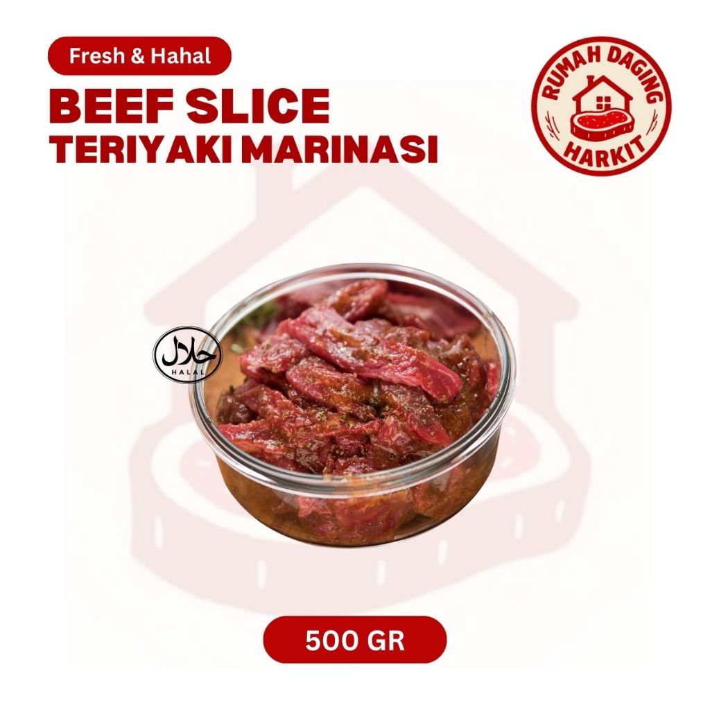 

Daging Slice Marinasi Teriyaki Fresh 500gr Kab Tangerang