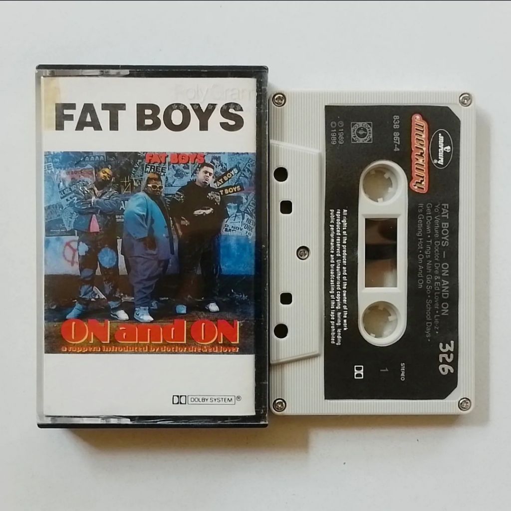 The Fat Boys (A Rappers Introduced by Dr. Dre) - On and On (Kaset Tape Pita) Import