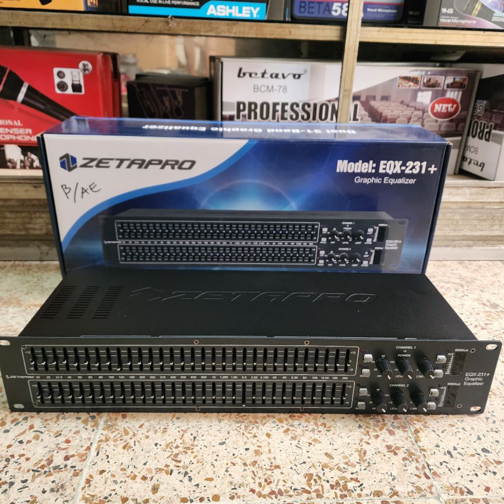 Equalizer Zetapro EQX-231+ EQX 231+ Original Zetapro + Plus Subwoofer Dan Limiter