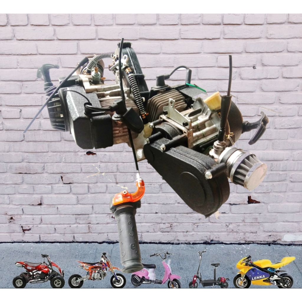 Mesin Mini Trail 2 Tak 50cc – Tarikan Spontan, Suara Garang,Cocok Buat Proyek Modif Gokart & Motor K