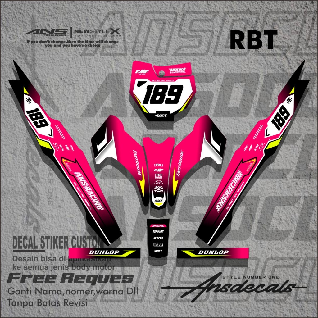 DECAL RBT BODY JUPITER YAMAHA VEGA NEW FULL BODY DEKAL STICKER STRIPING TERBARU HONDA REVO
