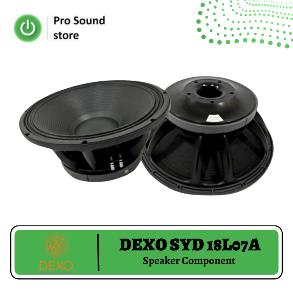 Speaker DEXO SYND 18L07A 18 Inch / Speaker DEXO 18L07A 18 IN / Speaker Component Voice Coil 5"