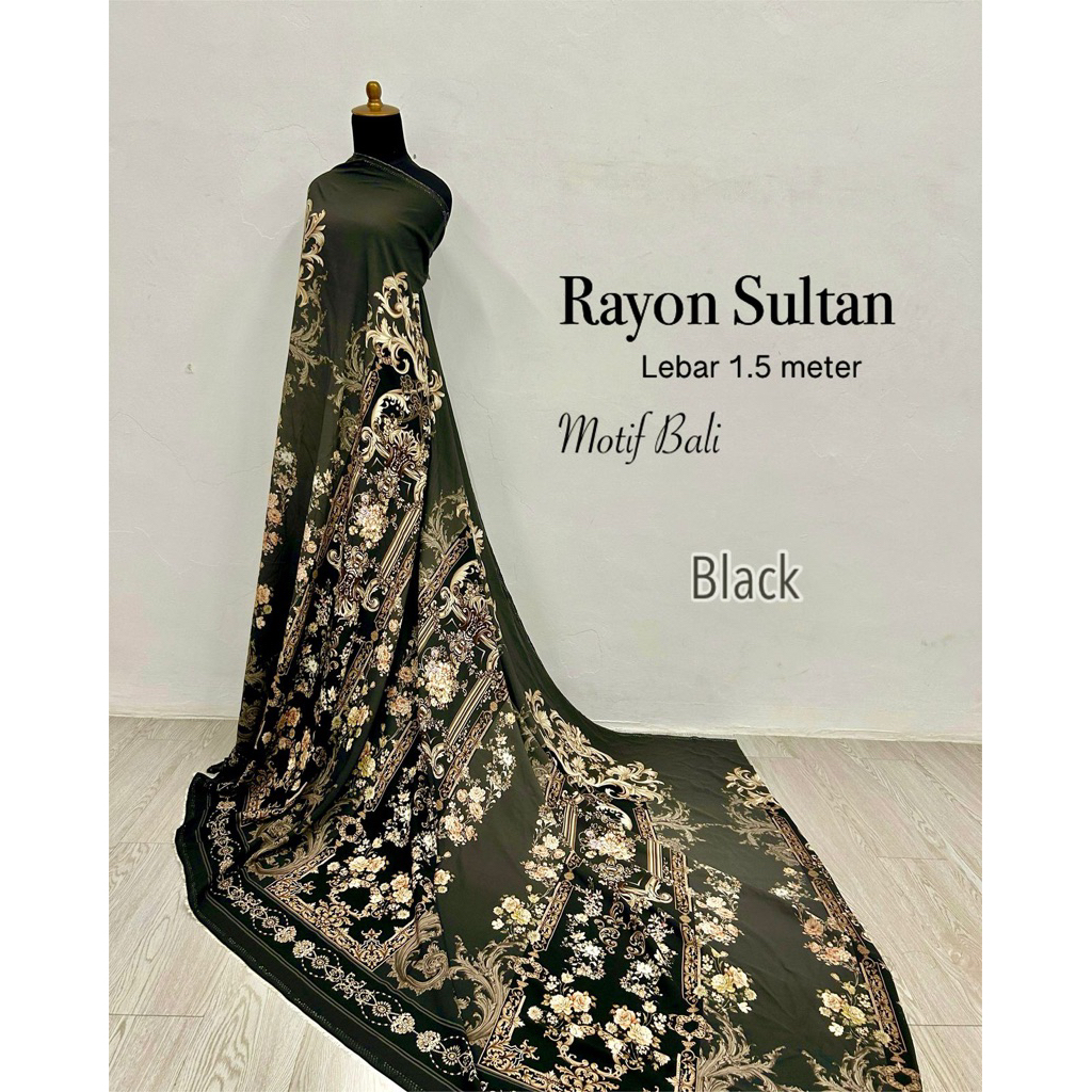KAIN KATUN RAYON MOTIF SULTAN TERBARU | motif sultan | rayon premium