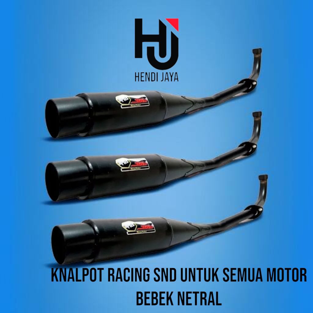 Knalpot Racing SND Cat Pernis Hitam Netral Semua Motor Bebek Supra Karisma Blade Revo Smas Motorcycl