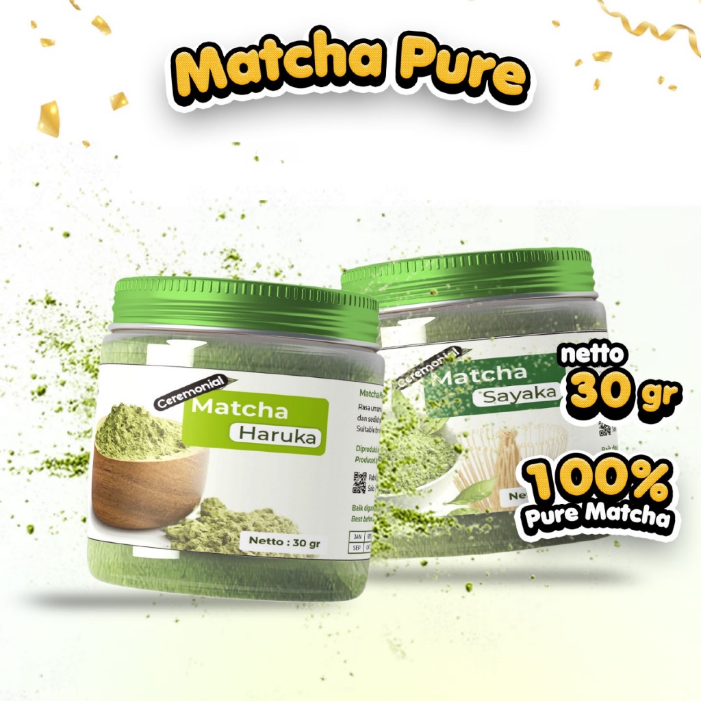 

Pure Matcha Powder, Bubuk Matcha Murni kemasan 30 gram