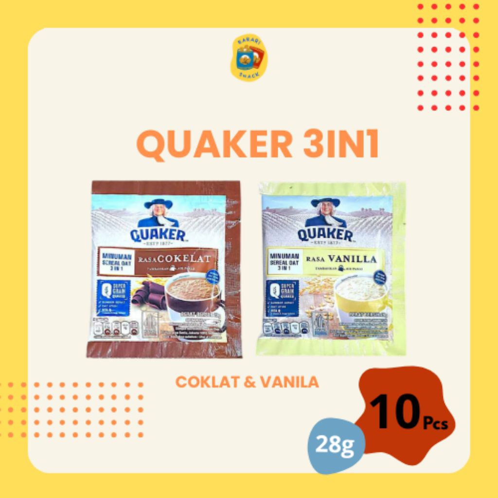 

RS Quaker Oat Cereal 3in1 All Variant isi 10pcs