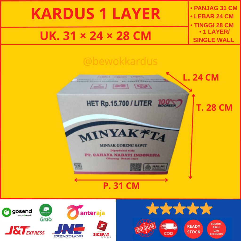 

Kardus Karton Box Baru 31×24×28 CM 1 Play Dus Packing Packaging