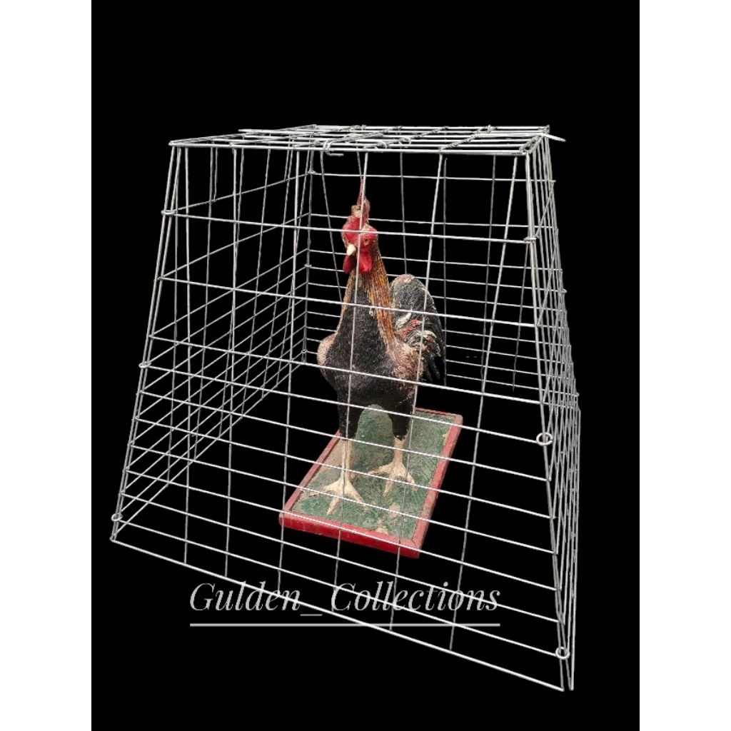 Kandang Ayam Pyramid Trapesium / Kandang Ayam Galvanis lipat / Kurungan Tenggaran Umbaran jemur ayam