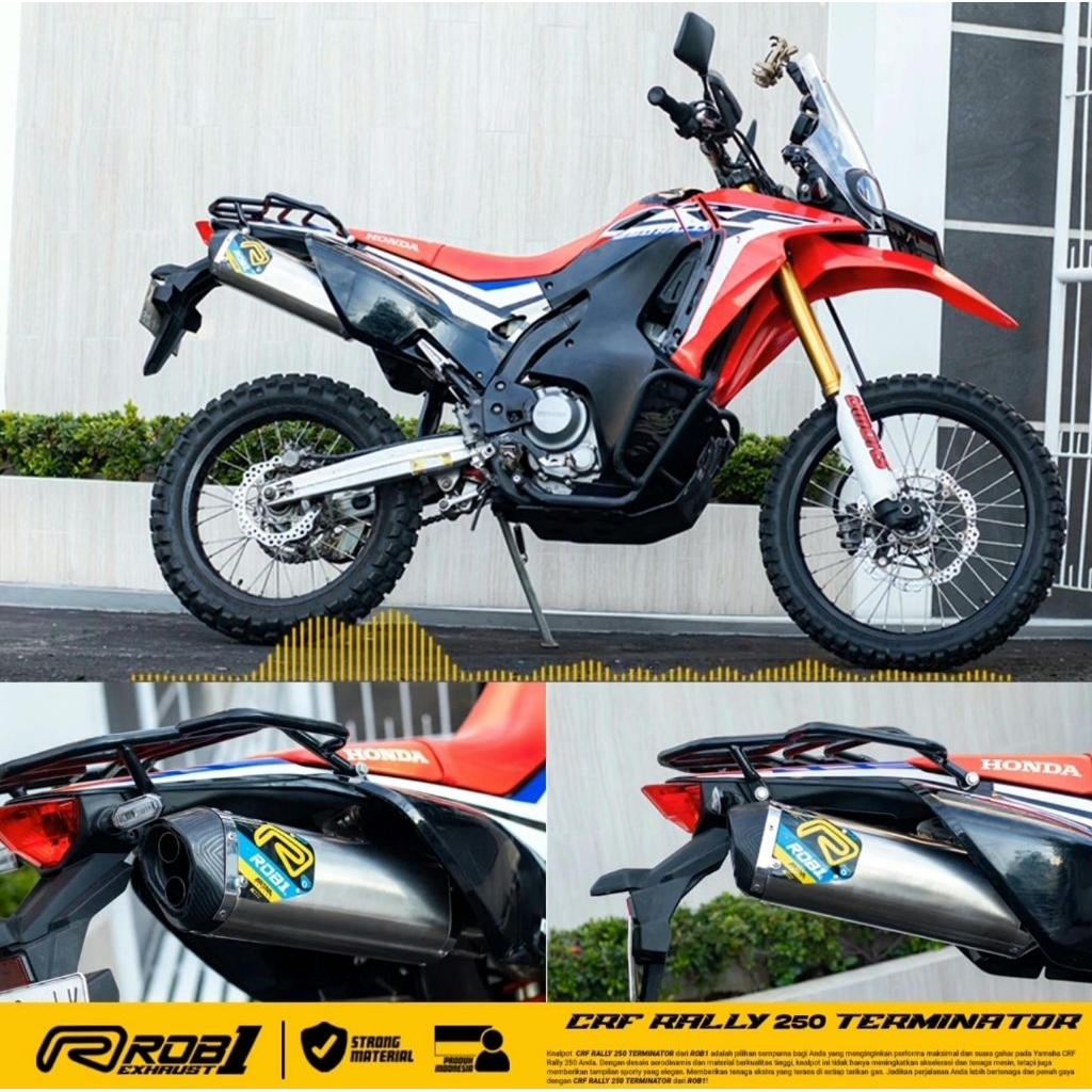 ROB1 Knalpot Honda Crf rally 250
