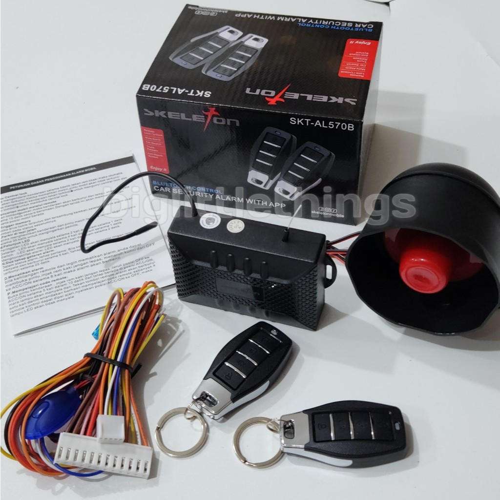 [Bluetooth+App] Alarm Mobil Anti Maling Universal Dengan Fitur Bluetooth + App Terkoneksi ke HP merk