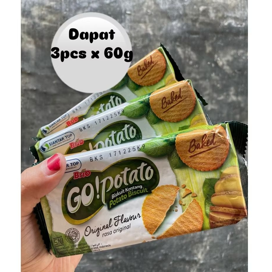 

GO POTATO ORIGINAL SNACK KENTANG {3x60g EXP 12-2025}