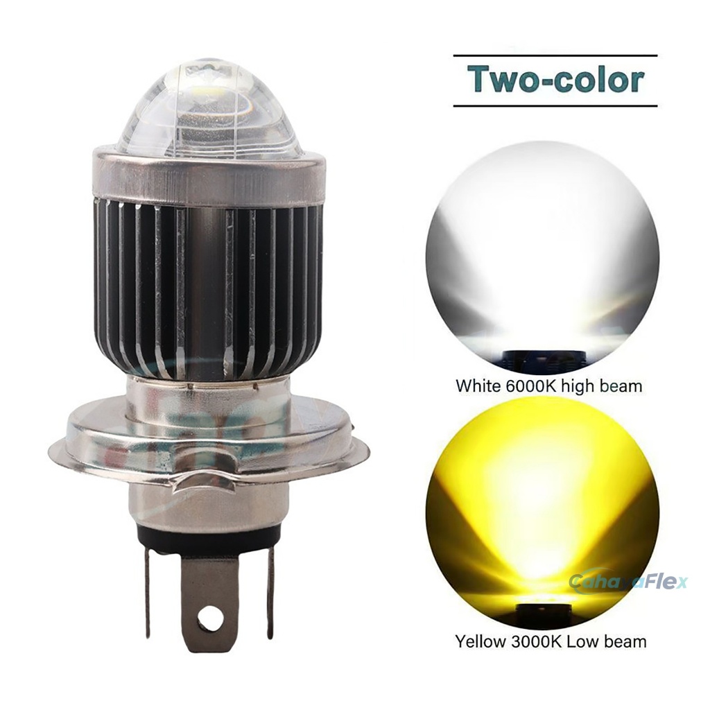 HOT DEALS Lampu Depan Led H4 Laser 2 Warna Promo Lampu Led Laser H4 H6 LASER Waterproof Putih Kuning