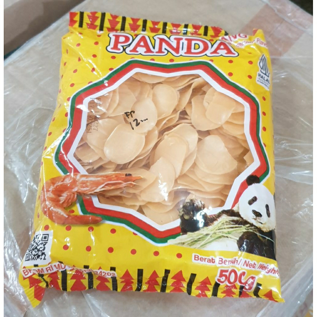 

Kerupuk udang mentah cap Panda