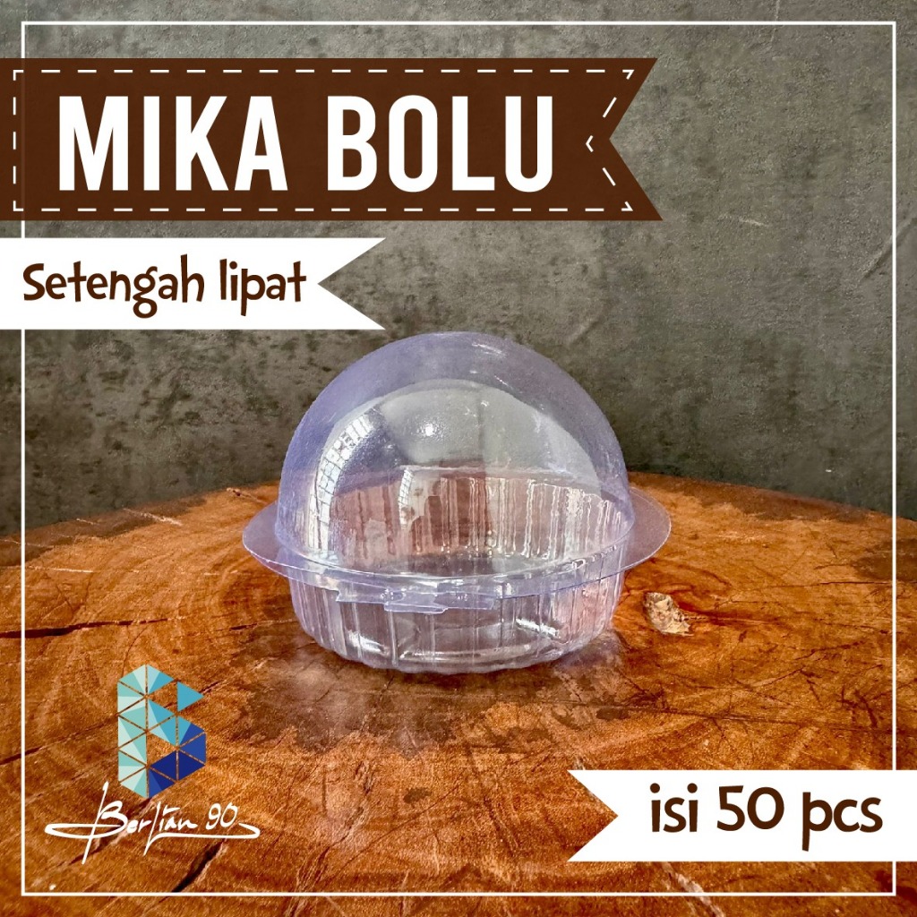 mika bolu mika bolu bulat isi 50 pcs mika setengah lipat