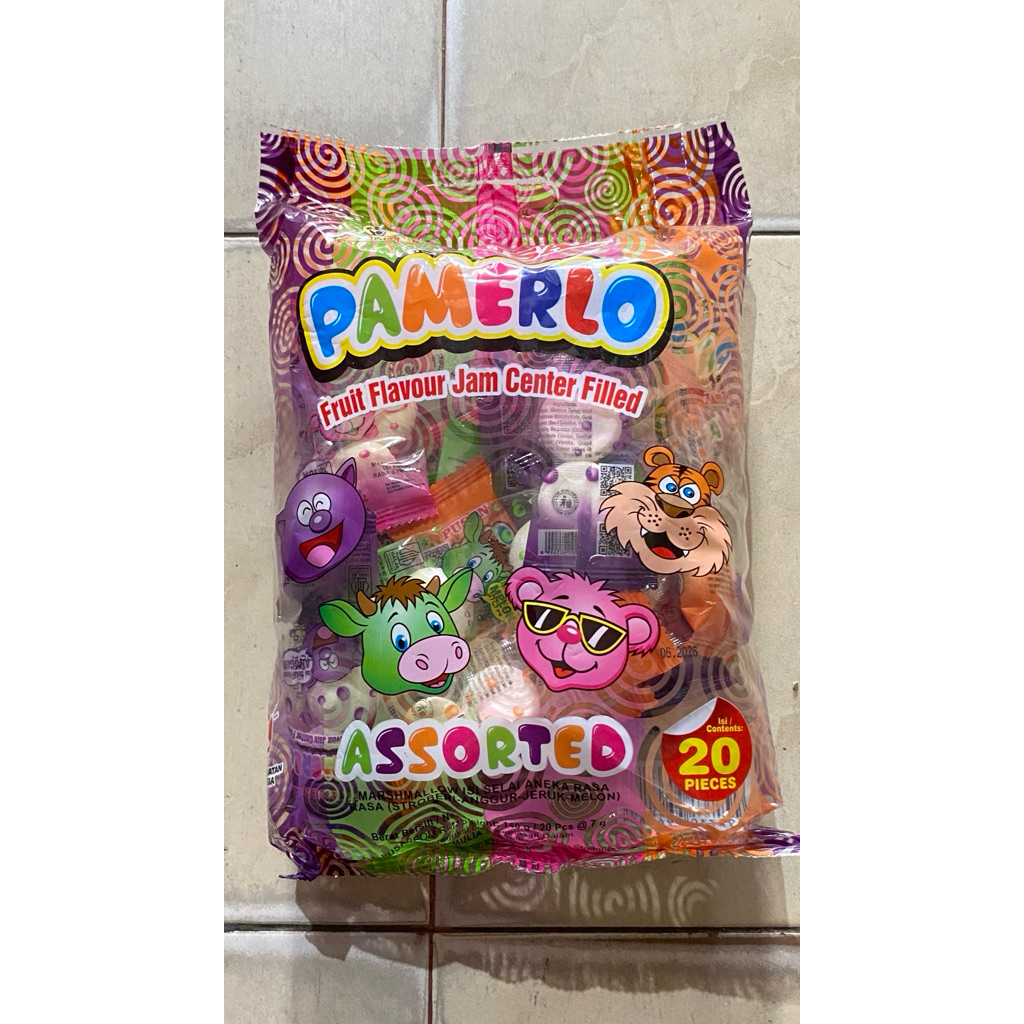 Marsmellow PAMERLO isi selai aneka rasa isi 20pcs-MARSHMALLOW PAMERLO