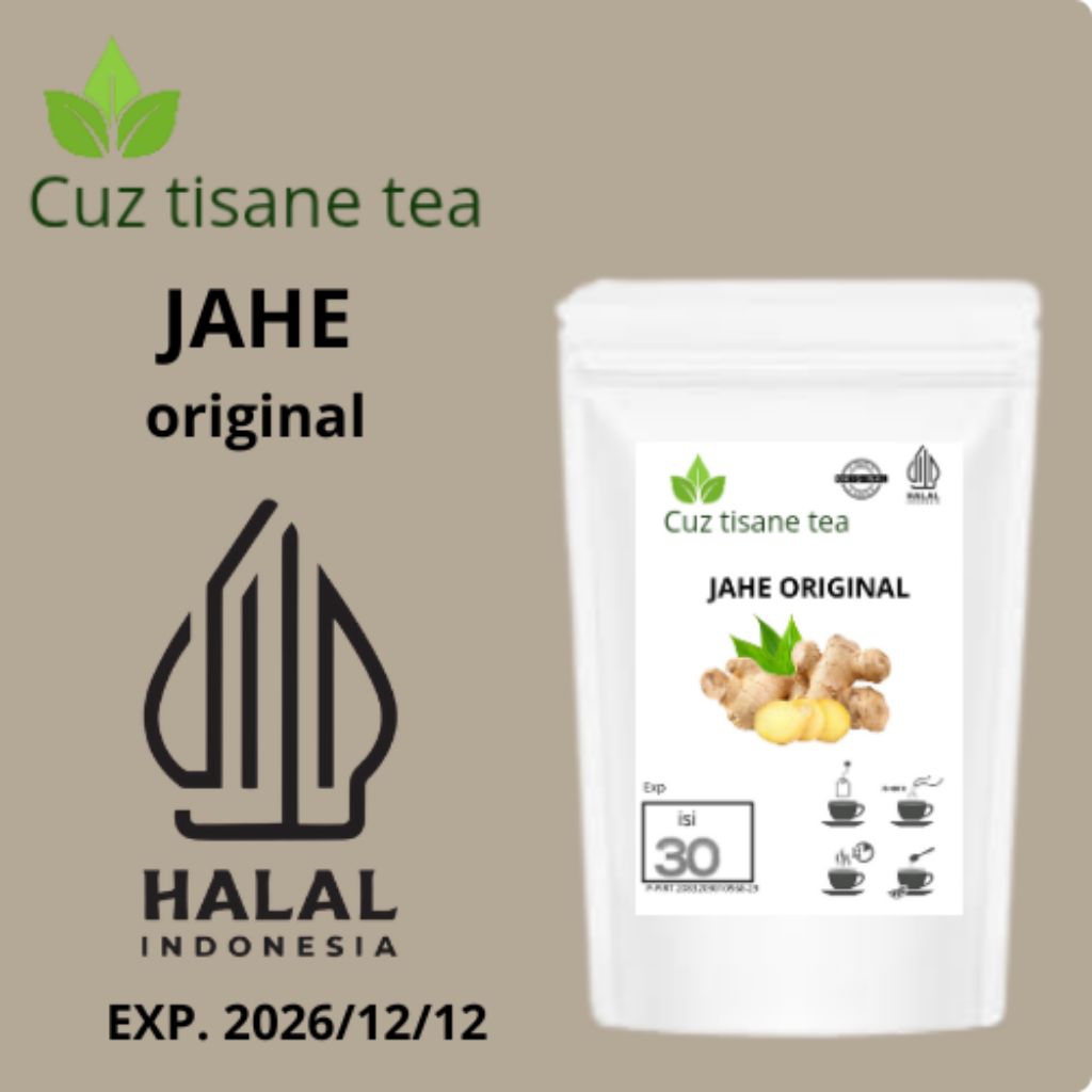 

Cuz tisane tea Teh jahe original isi 30 teabag