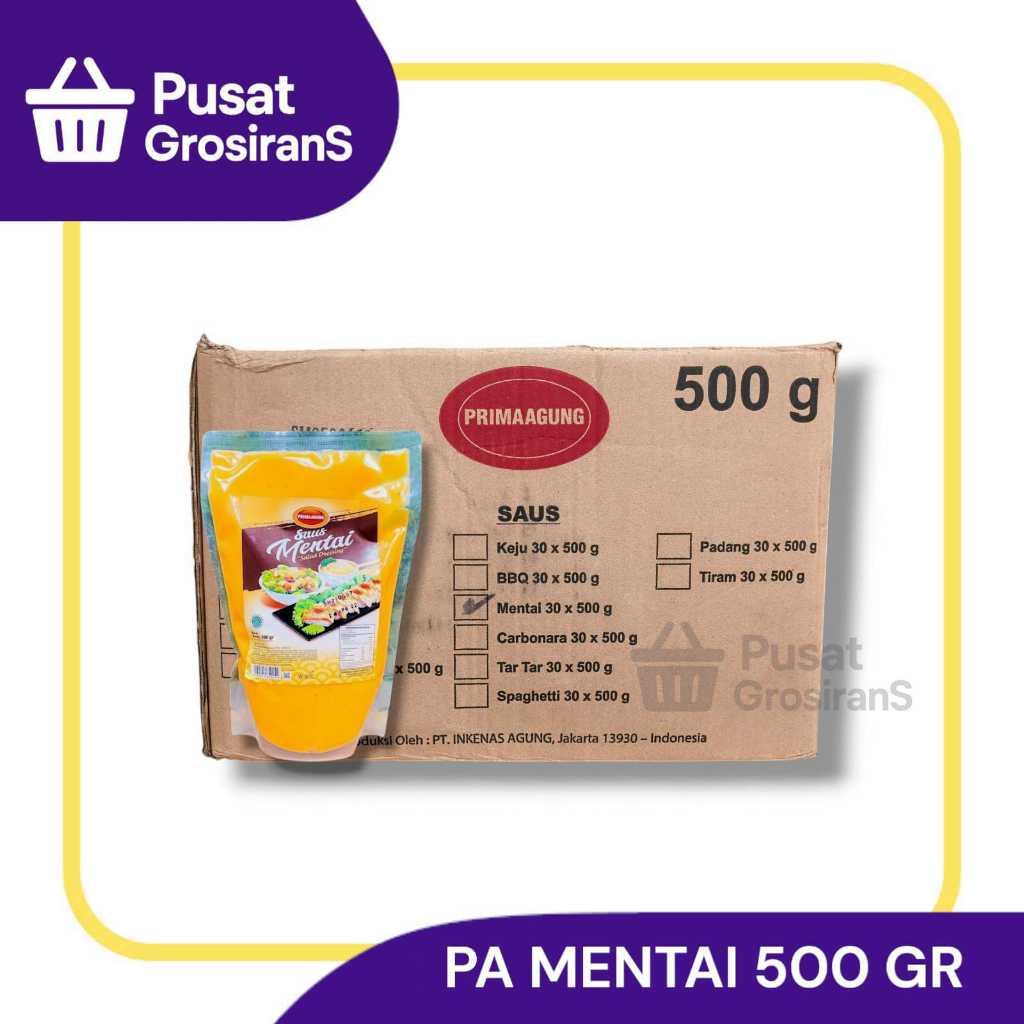 

Prima Agung Saus Mentai 500gr isi 30pcs / 1 DUS