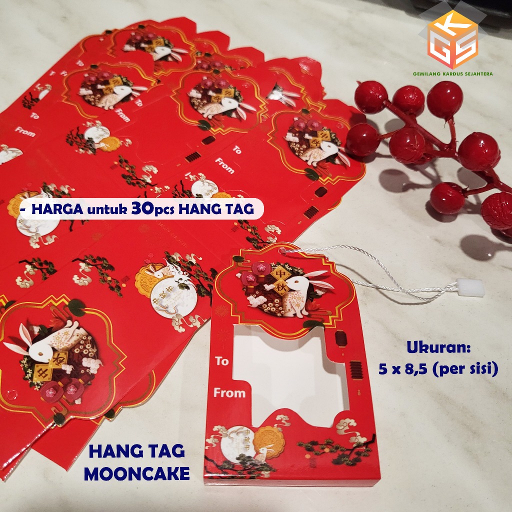 

30pcs HANG TAG MOONCAKE HANGTAG MOONCAKE LABEL MOONCAKE KARTU UCAPAN MOONCAKE