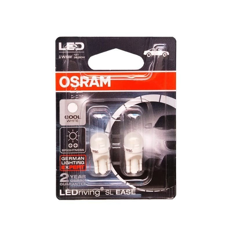 Lampu Senja Motor/Mobil LED OSRAM Original T10 / Lampu OSRAM LED W5W T10 2825