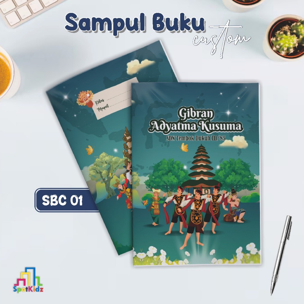 

(ISI 6 LEMBAR) SAMPUL BUKU CUSTOM NAMA - SAMPUL BUKU SIMPLE DESIGN BAHAN AP
