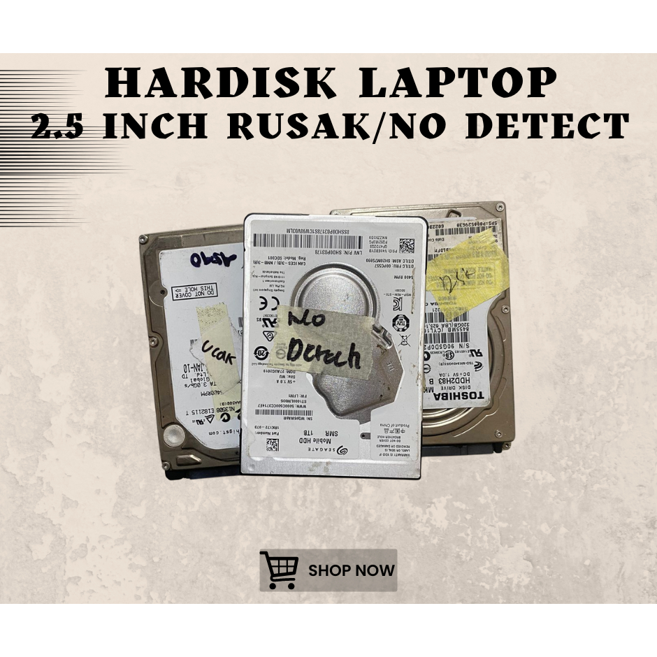 HARDISK LAPTOP HDD 2.5 INCH RUSAK TIDAK TERBCA NO DETECT
