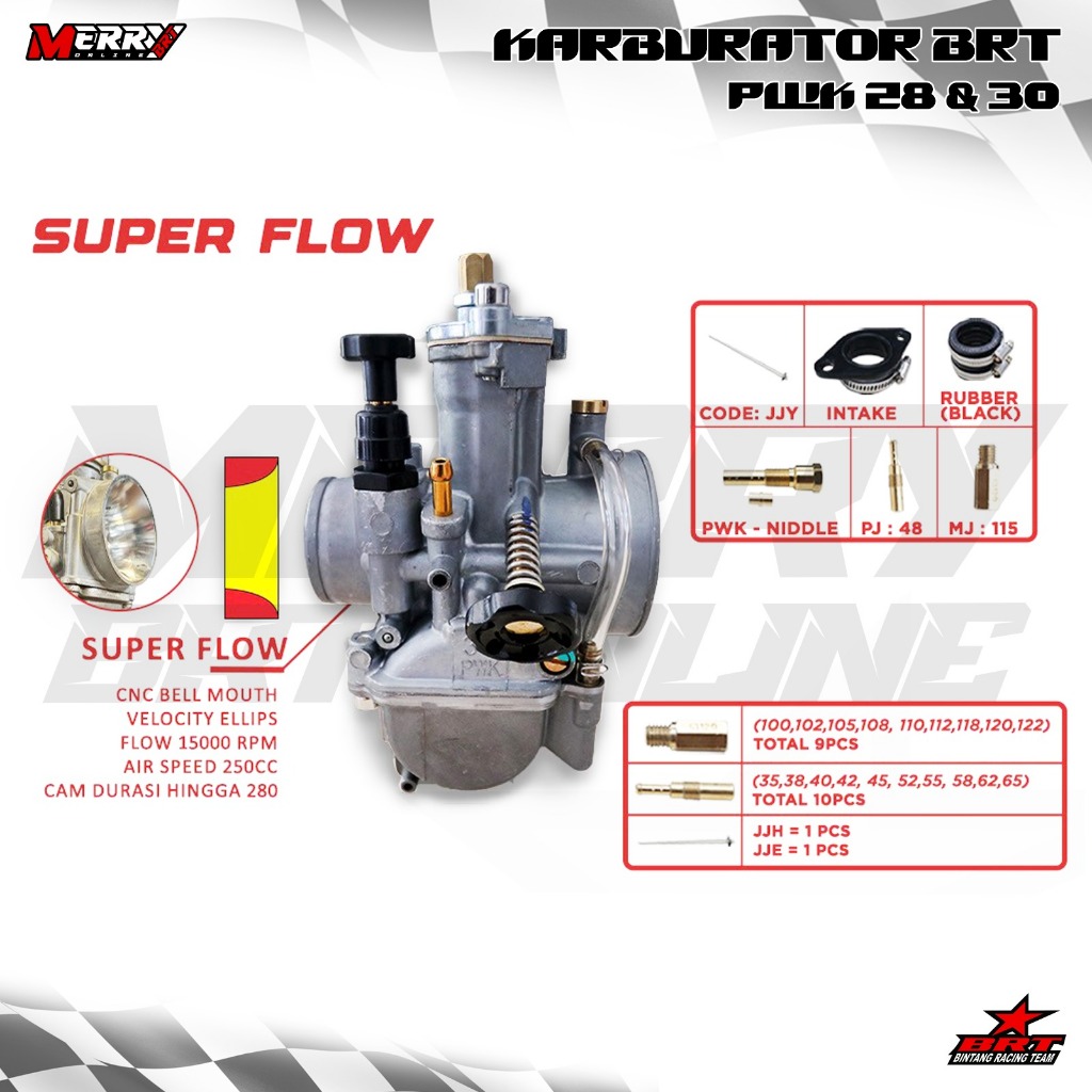 Super Flow BRT Karburator Karbu PWK 28 PWK 30 GEN 2