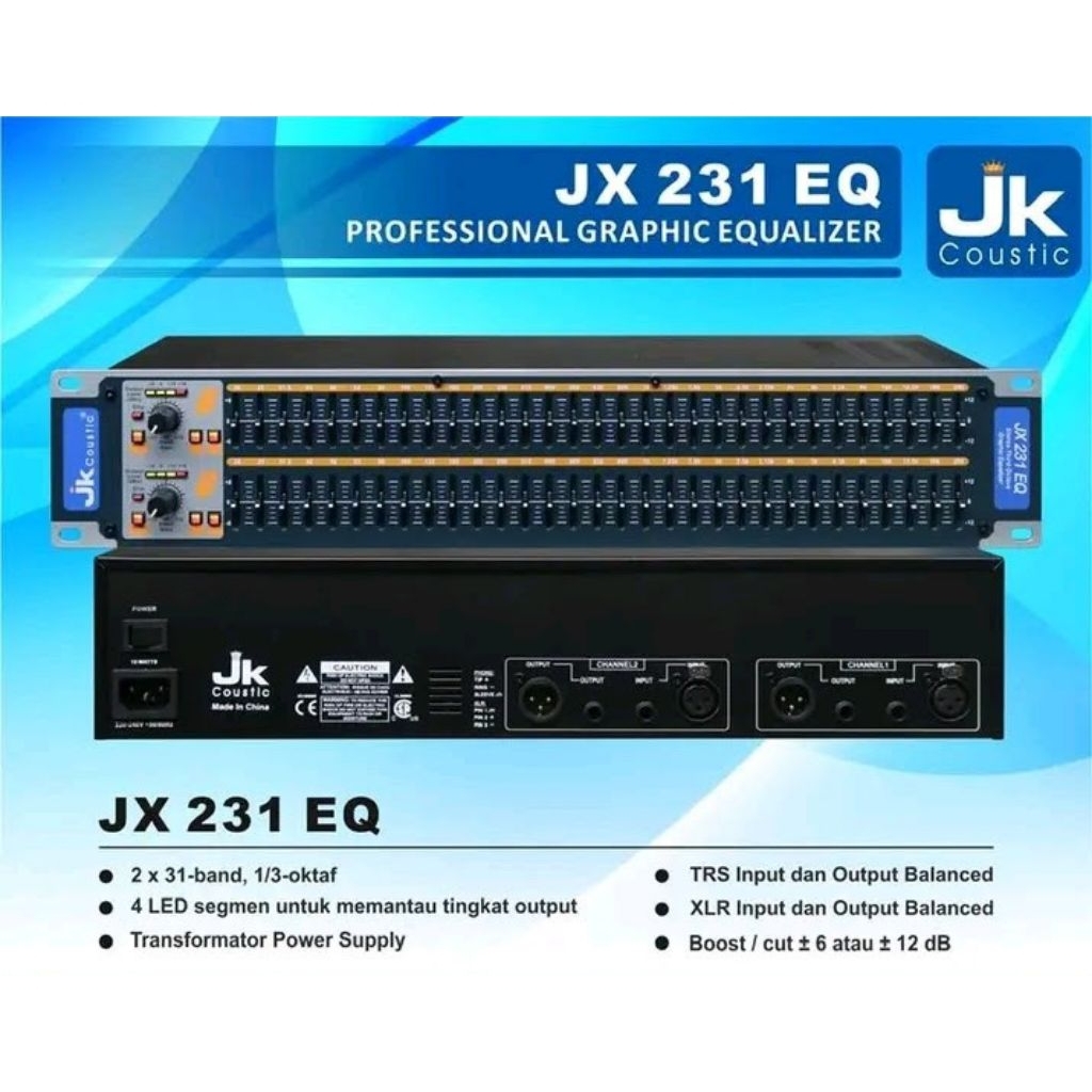 equaliser JK coustic type jx 231 eq