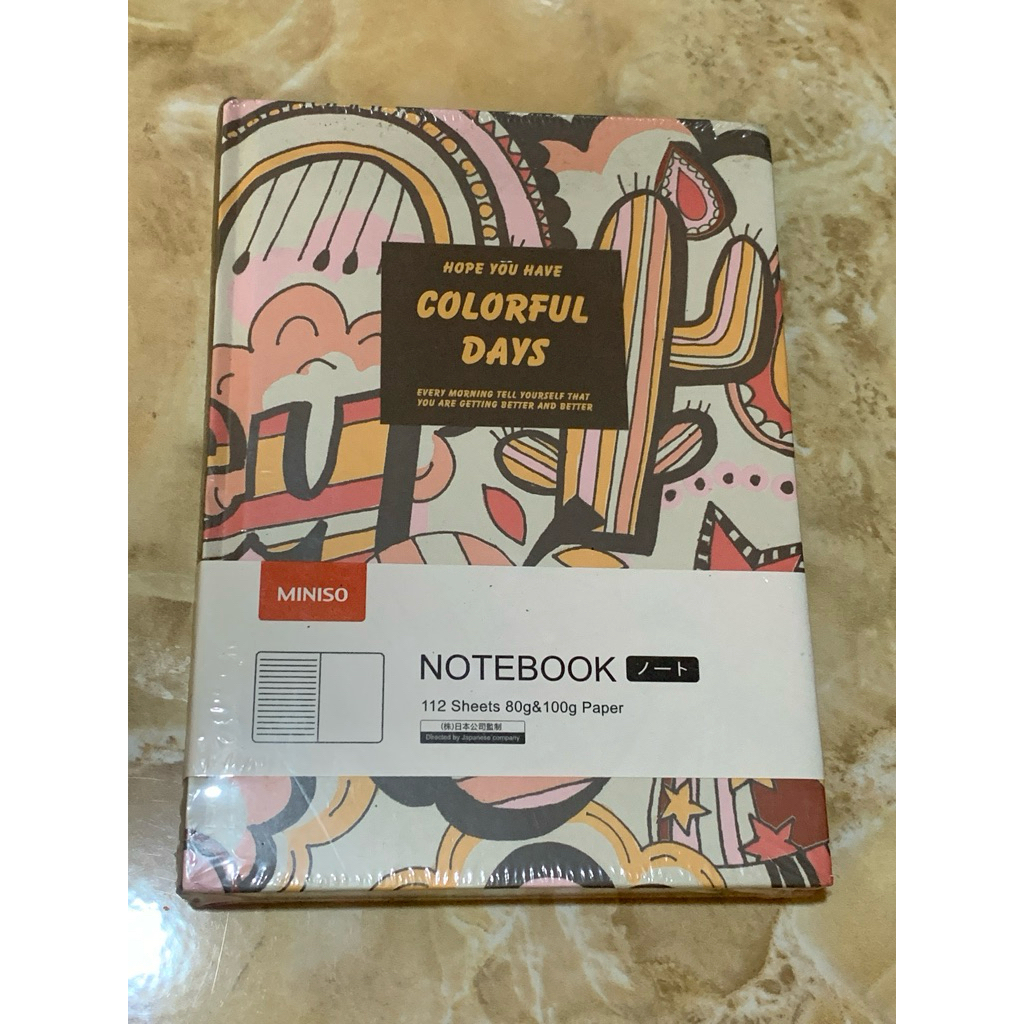 

MINISO GRAFFITI COLORFUL DAYS HARDCOVER NOTEBOOK 112 SHEETS