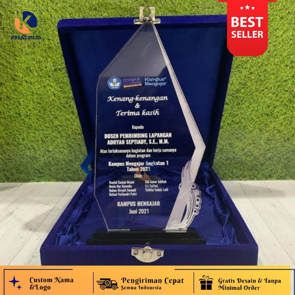 Plakat, Plakat Kampus Mengajar Custom, Plakat Kampus Merdeka, Plakat Murah, Plakat Magang, Free Desa