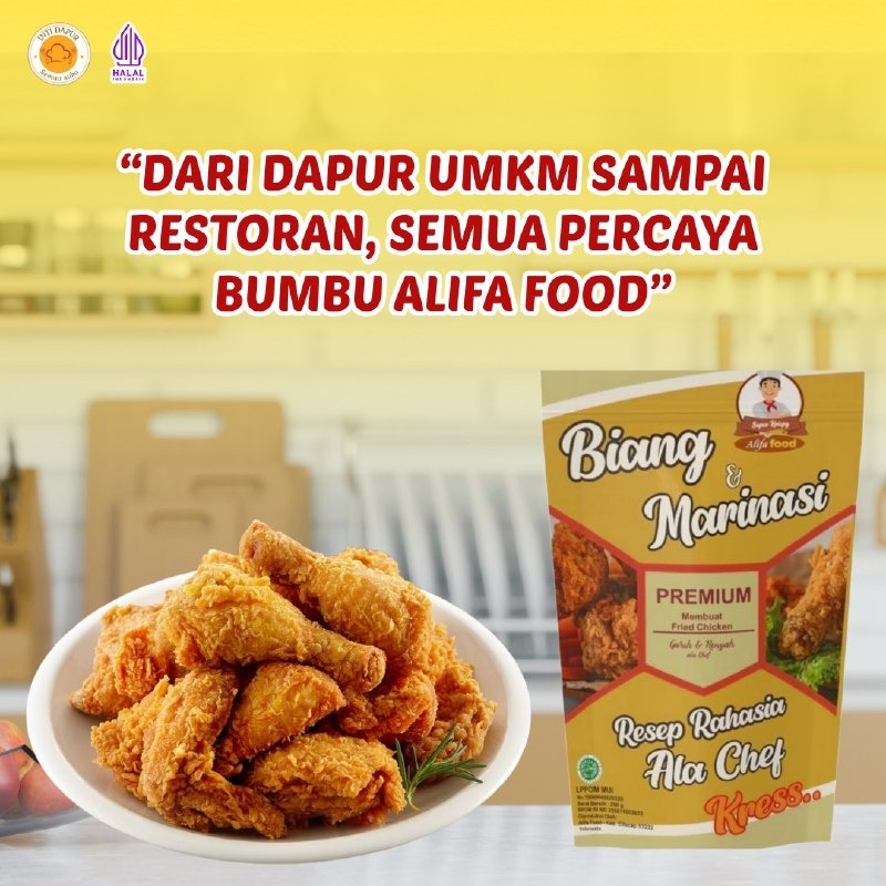 

Bumbu Premil 250gr AlifaFood Friedchicken kemasan kecil krispi